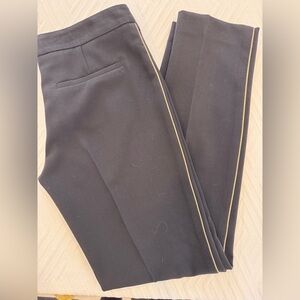 Black Pants with Gold Trim